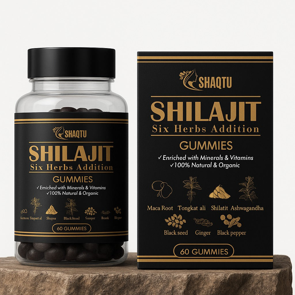 . Boost Your Energy Naturally with SHAQTU Shilajit Six Herbs Addition Gummies